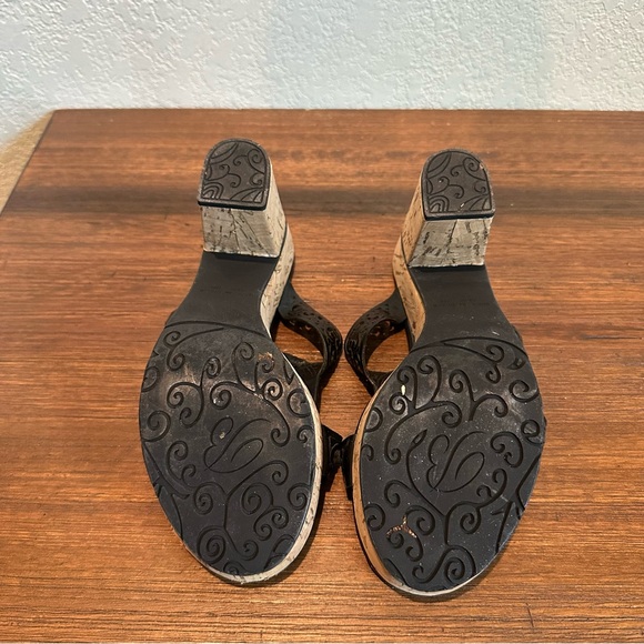 Brighton Amie Black Platform Sandals Size 7M - Picture 7 of 8